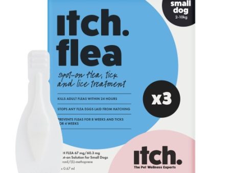 Itch Flea Small Dog Spot-on Flea & Tick Treatment (2-10kg) 3 pipettes Online now