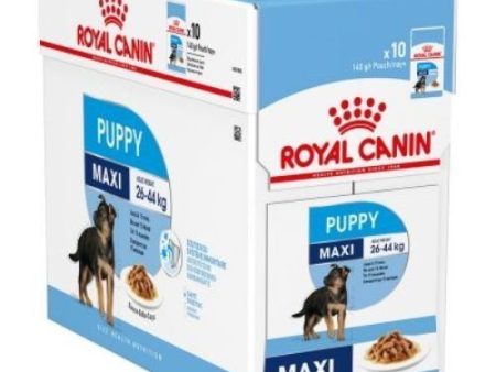 Royal Canin Nutrition Wet Puppy Food Maxi in Gravy 10 x 140g Online Sale