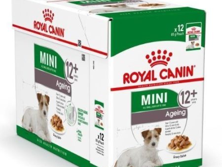 Royal Canin Wet Dog Food Mini Ageing Pouch Gravy 12 x 85g Discount