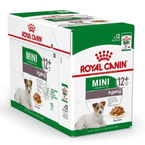 Royal Canin Wet Dog Food Mini Ageing Pouch Gravy 12 x 85g Discount