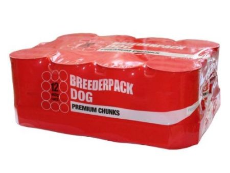 Breederpack Dog Premium Chunks Wet Dog Food 12 x 400g Sale