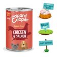 Edgard & Cooper Senior Grain Free Wet Dog Food with Chicken & Salmon 6 x 400g Online