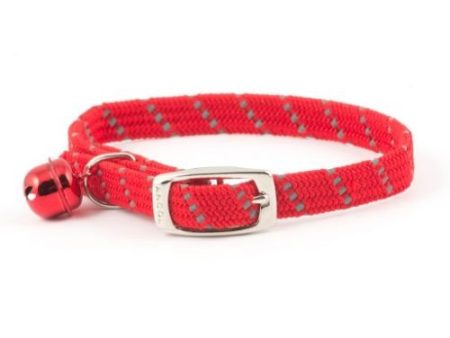 Ancol Reflective Softweave Cat Collar Red Fashion