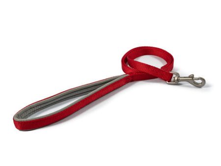 Ancol Viva Padded Nylon Lead Red 1m x 19mm on Sale