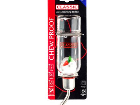 Classic Chew Proof Glass Water Drinking Bottle 175ml For Cheap