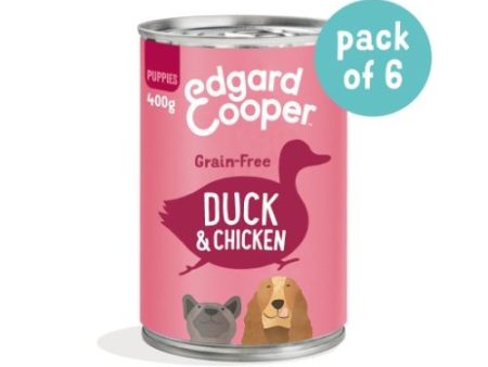 Edgard & Cooper Grain Free Wet Puppy Food with Duck & Chicken 6 x 400g Online now