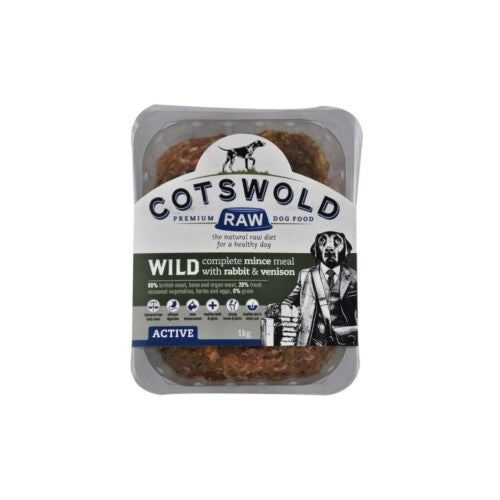 Cotswolds Adult Working Rabbit & Venison Mince Active 1kg Sale