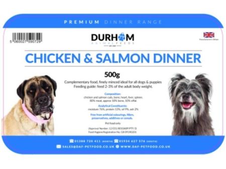 Durham Animal Feeds Chicken & Salmon Dinner 500g Cheap