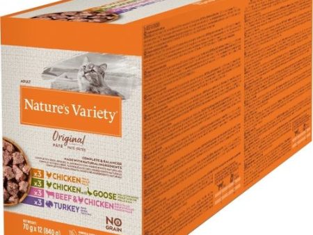 Nature s Variety Original Multipack Pouches for Adult Cats 12 x 70g Cheap