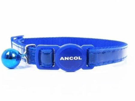 Ancol Reflective Gloss Cat Collar Blue on Sale