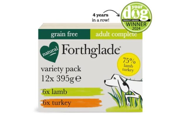 Forthglade Complete Grain Free Adult Duo Variety Lamb Turkey 395g 12pk Online