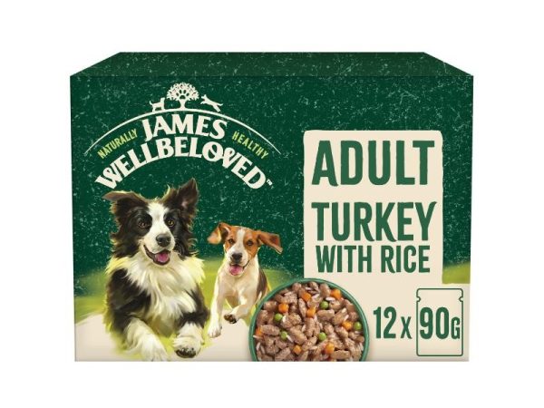 James Wellbeloved Adult Dog Pouch Turkey 12 x 90g Online Sale