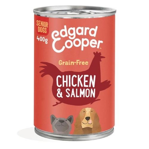 Edgard & Cooper Senior Grain Free Wet Dog Food with Chicken & Salmon 6 x 400g Online