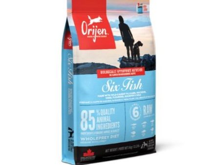 Orijen Six Fish Dry Dog Food Grain Free All Breeds & Life Stages 6kg Hot on Sale