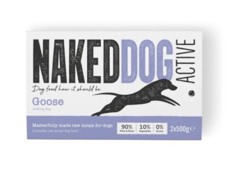 Naked Dog Original Goose Raw Frozen Dog Food 2 x 500g Online Hot Sale