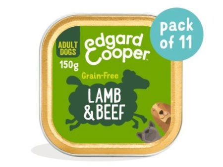 Edgard & Cooper Adult Grain Free Wet Dog Food with Lamb & Beef 11 x 150g Discount