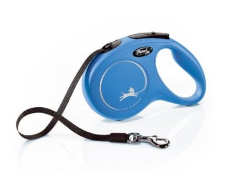 Flexi Classic Tape Retractable Dog Lead Large Blue 5m For Cheap