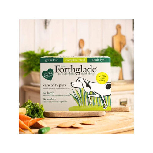 Forthglade Complete Grain Free Adult Duo Variety Lamb Turkey 395g 12pk Online