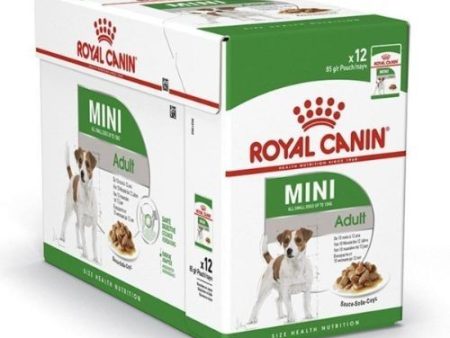 Royal Canin Wet Dog Food Mini Adult Pouch Gravy 12 x 85g Online