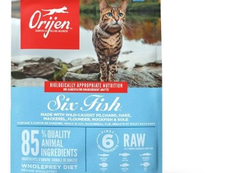 Orijen Six Fish Dry Cat Food Grain Free All Life Stages 1.8kg For Discount