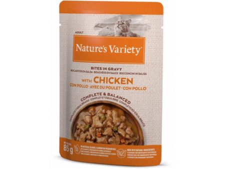 Natures Variety Cat Original Bites in Gravy Chicken Pouch 85g x 22 For Sale