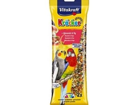 Vitakraft Kracker Parkeet and Cockatiel Stick Treats with Almonds and Fig 180g on Sale