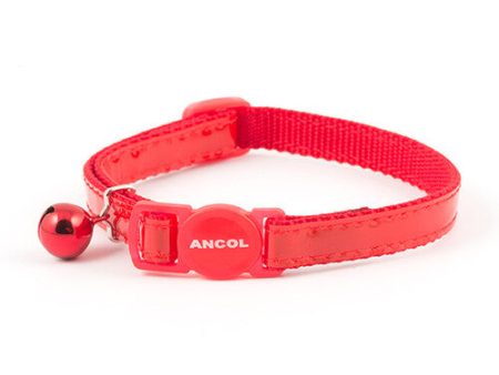 Ancol Reflective Gloss Cat Collar Red Online Hot Sale