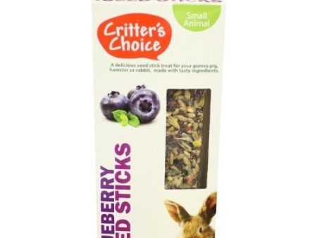 Happy Pet Critters Choice Small Animal Blueberry Seed Sticks Treat 2 Pack Cheap