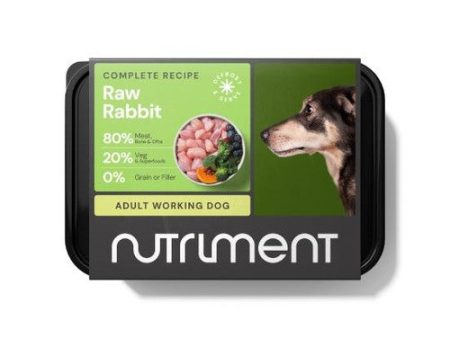 Nutriment Rabbit Formula RAW Frozen Adult Dog Food Tub 500g Discount