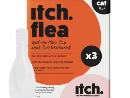 Itch Flea Cat Spot-on Flea & Tick Treatment (1kg+) 3 pipettes Online