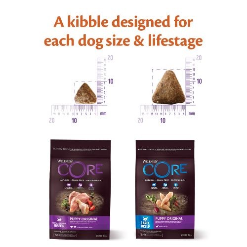 Wellness CORE Grain Free Dry Puppy Food Chicken and Turkey 10kg + 2kg Free Online