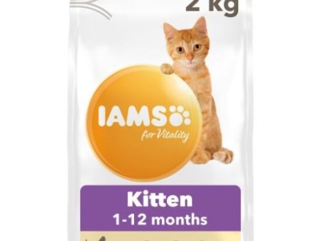 IAMS for Vitality Dry Kitten Food with Fresh Chicken 2kg Online now