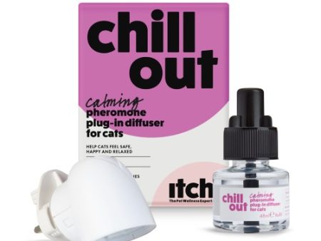 Itch Chill Out Calming Pheromone Diffuser & 30 Day Refill for Cats 48ml Online Sale