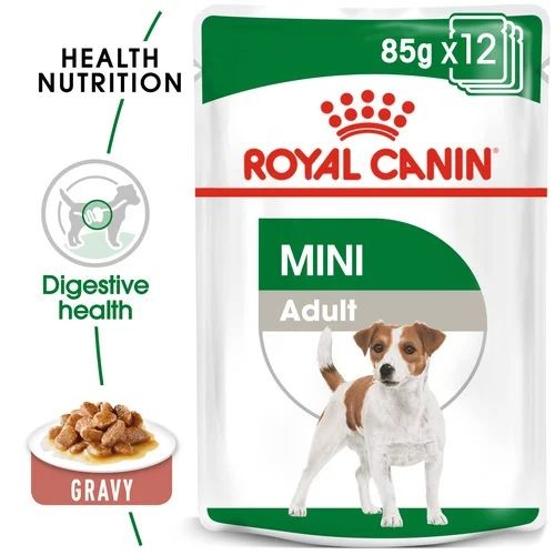 Royal Canin Wet Dog Food Mini Adult Pouch Gravy 12 x 85g Online