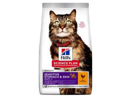 Hill s Science Plan Adult Sensitive Stomach & Skin Dry Cat Chicken 1.5kg Fashion