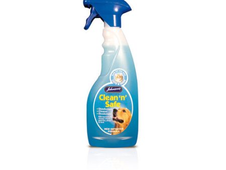 Johnsons Clean  n  Safe for Cats & Dogs Disinfectant Spray 500ml Online