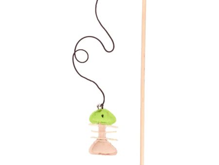 Cat Dangler Nature Toy Fishbone Online now