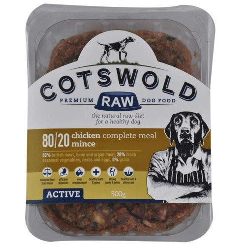 Cotswolds Adult Working Chicken Mince Active 500g Online Sale