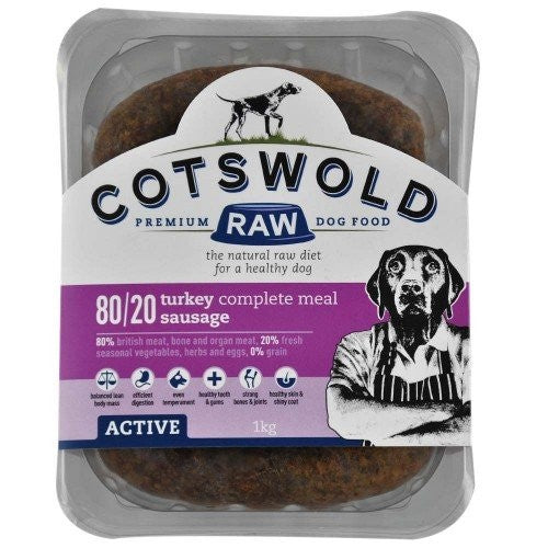 Cotswolds Adult Working Turkey Sausage Active 1kg Supply