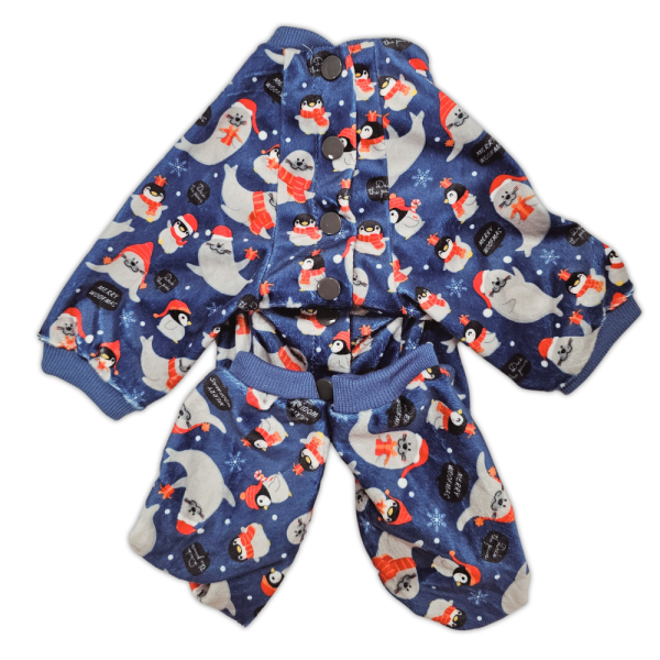 Christmas Dog Pyjamas - Seal - Blue Discount