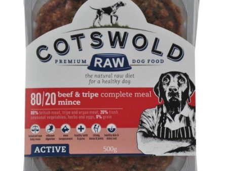 Cotswolds Adult Working Beef & Tripe Mince Ac 500g Supply