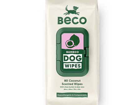 BeCo - Bamboo Coconut Scented Dog Wipes 80pack For Discount