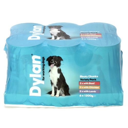 Dylan Supersized Working Wet Dog Food Tins 6 x 1200g Online Sale