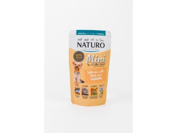 Naturo Adult Mini Dog Food Salmon with Rice & Vegetables 150g x 8 Online Hot Sale