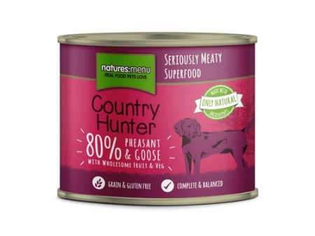 Natures Menu Country Hunter Pheasant & Goose Grain Free Wet Dog Food Cans 6 x 600g Sale