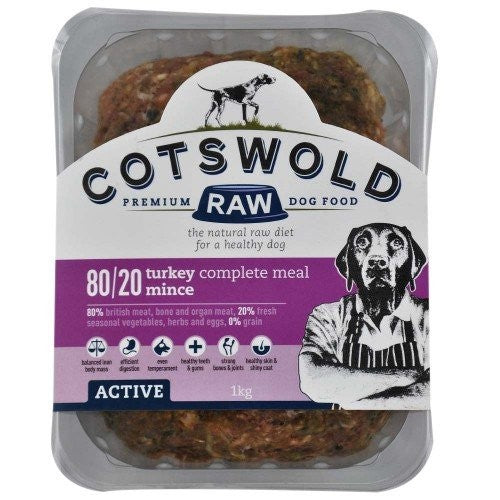 Cotswolds Adult Working Turkey Mince Active 1kg Discount