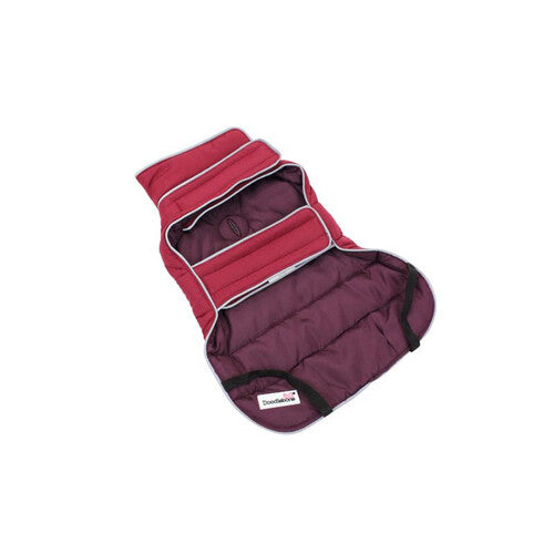 Doodlebone Puffer Jacket Punch & Burgundy Size 1-3 Online