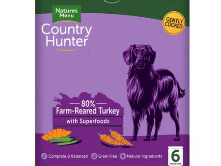 Natures Menu Country Hunter Superfood Grain Free Turkey Wet Dog Food Pouches 6 x 150g Online Sale