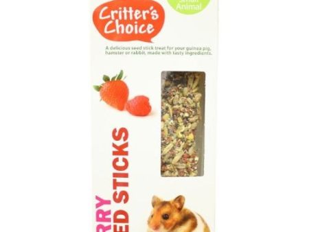 Happy Pet Critters Choice Small Animal Strawberry and Raspberry Seed Sticks Treat 2 Pack Online