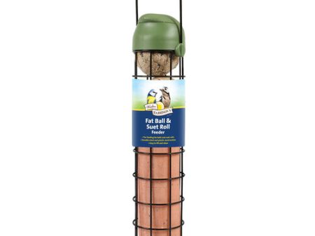 Walter Harrisons Flip Top Fat Suet Ball and Roll Feeder 30cm Sale